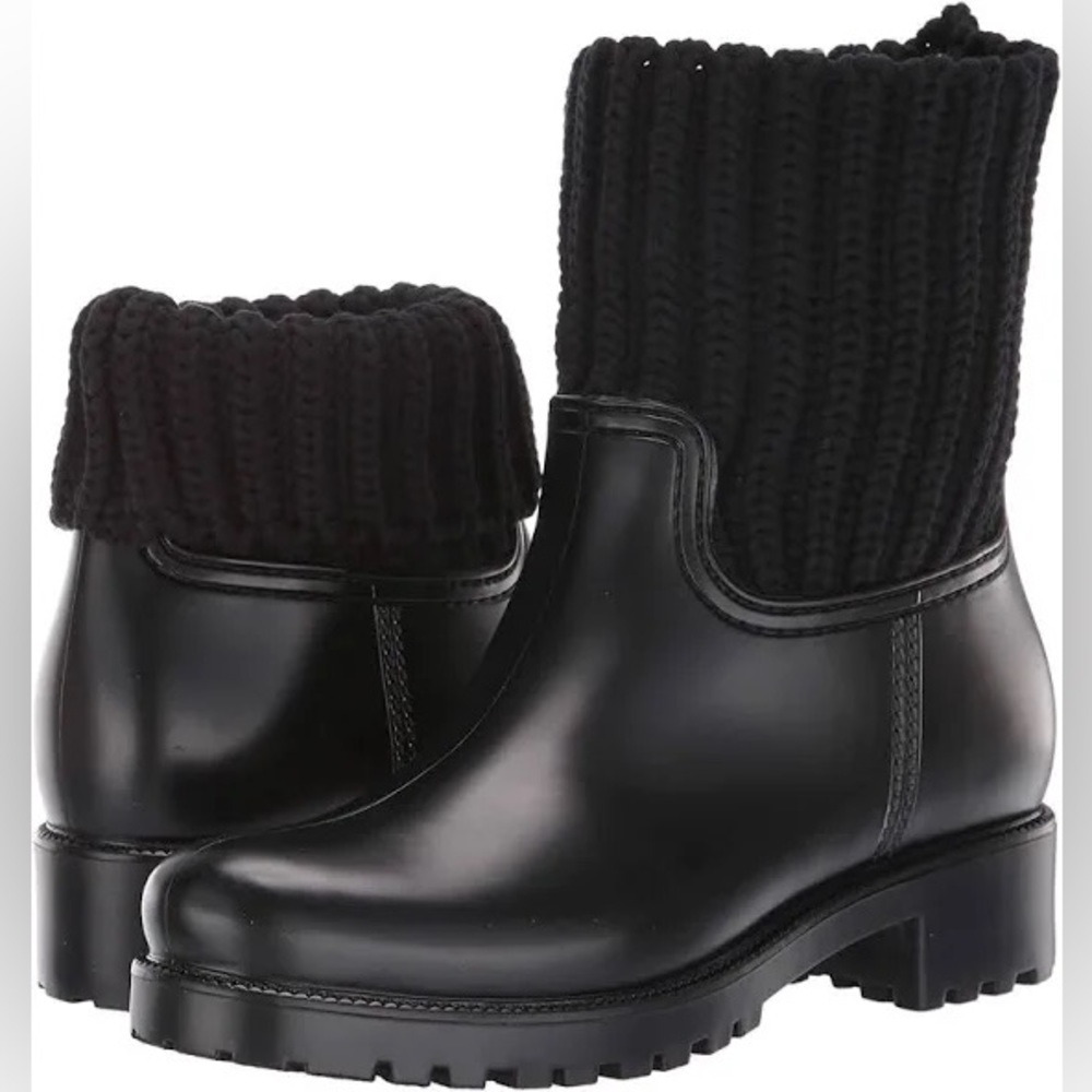 Skechers Black Pouring Rain Boots